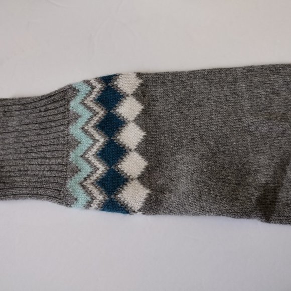 Talbots Merino Wool Blend Women's Crew Neck Sweater Argyle Sz M - Picture 6 of 7